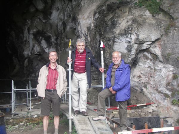  2022 Nobel Prize winner in Medicine, Svante Paabo, at El Miron with my Spanish colleague, Manuel Gonzalez Morales, in 2011 when Paabo successfully sampled the Red Lady for DNA.  Her DNA is still producing significant contributions to more and more studies of the European Paleolithic population in top international journals