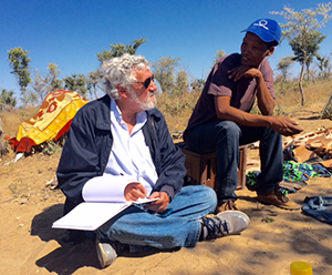 Dr. Robert Hitchcock and Steve Kunta at Xaoxoba, July 2017